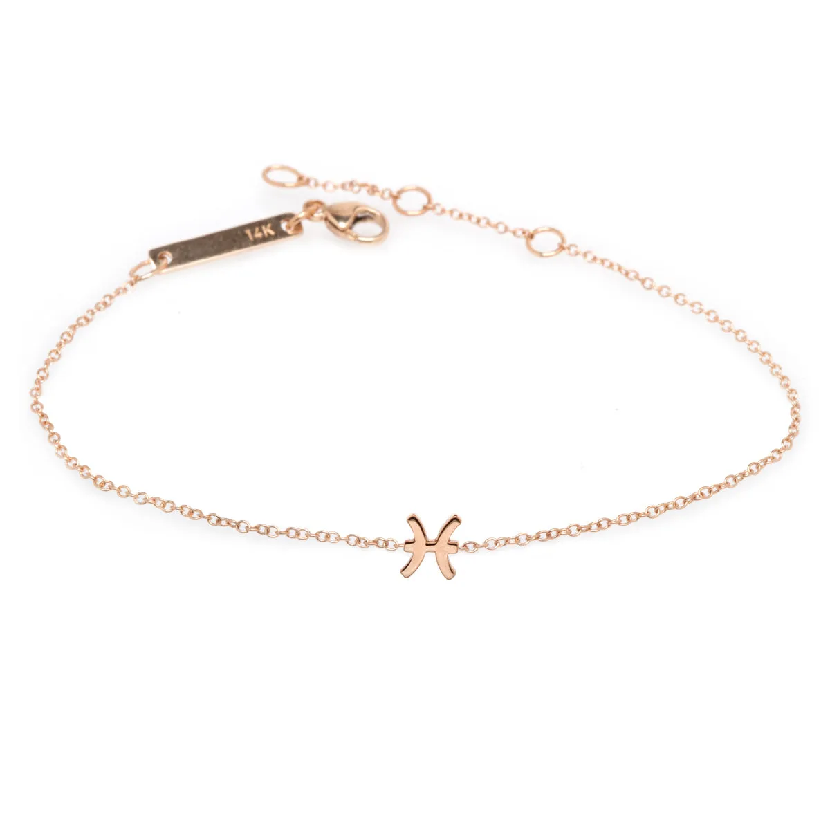 14k Midi Bitty Zodiac Bracelet