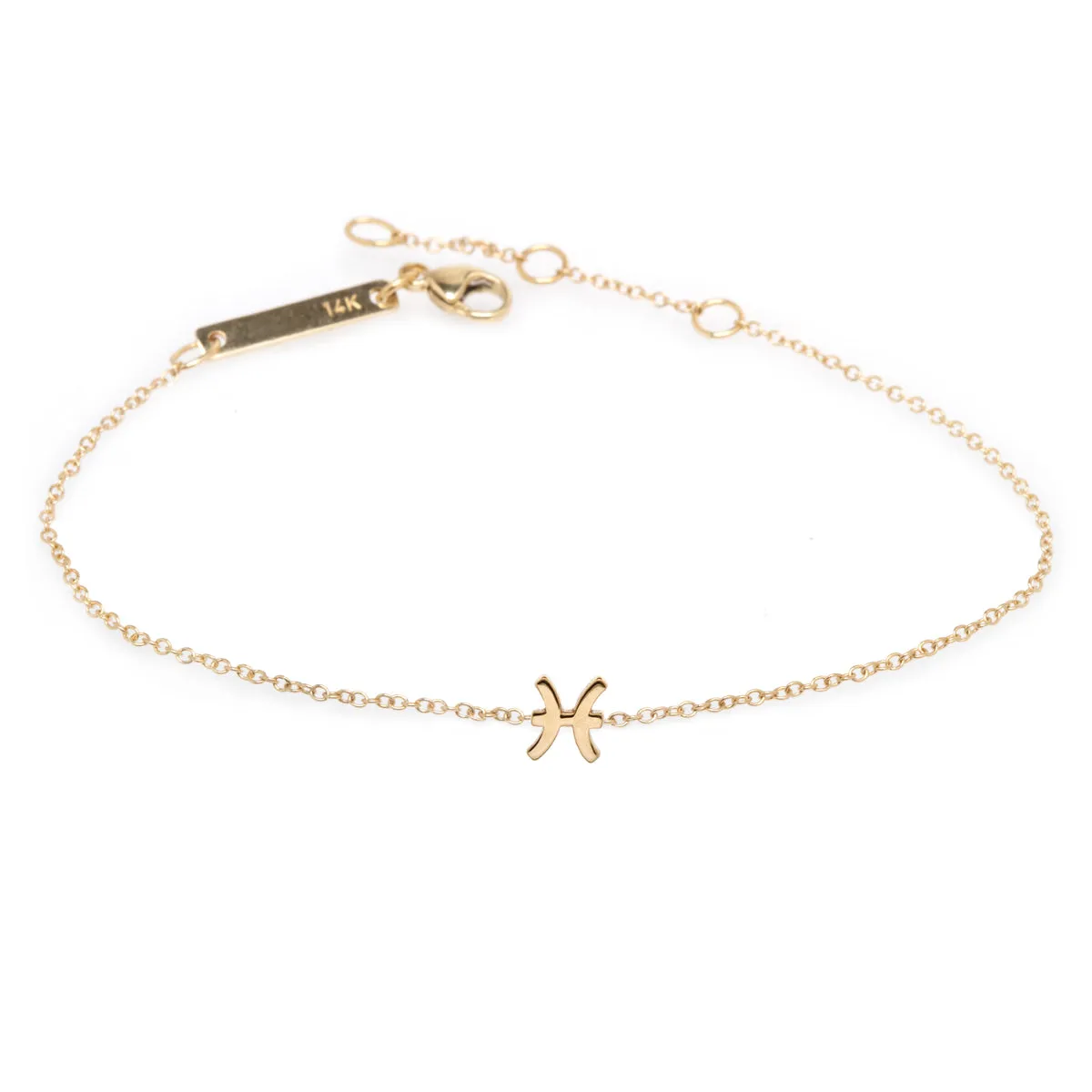 14k Midi Bitty Zodiac Bracelet