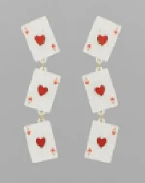 Ace Of Hearts Earrings