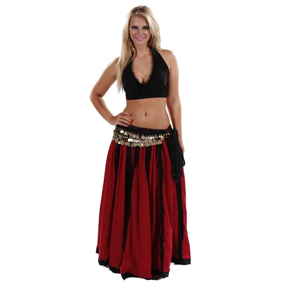 Belly Dance Top, Skirt, & Hip Scarf Costume Set | RAQS TANOR