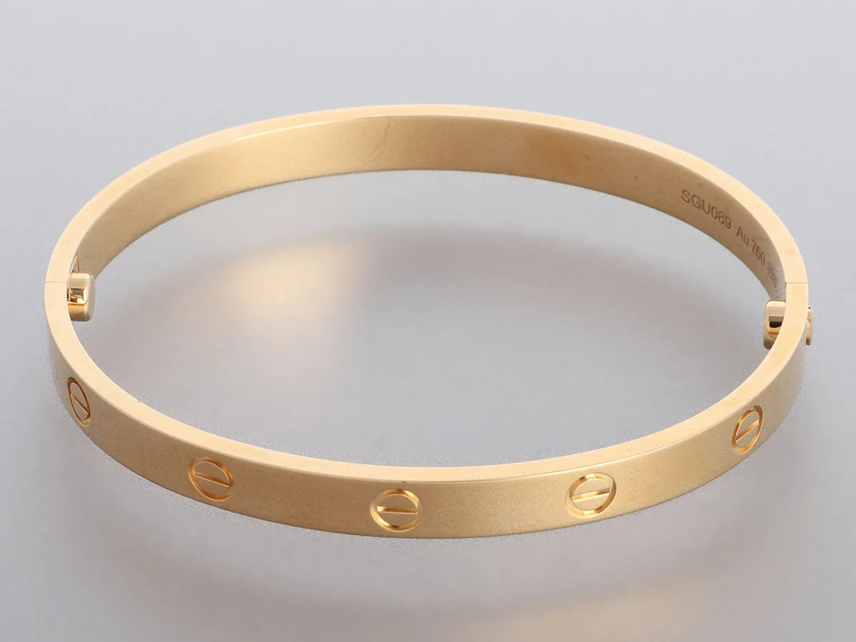 Cartier 18K Yellow Gold Love Bracelet 19