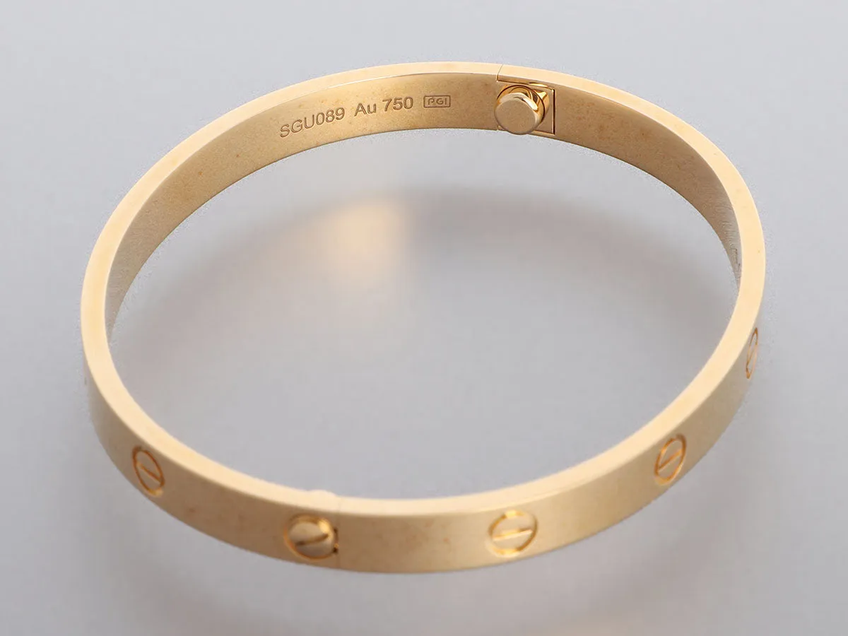 Cartier 18K Yellow Gold Love Bracelet 19