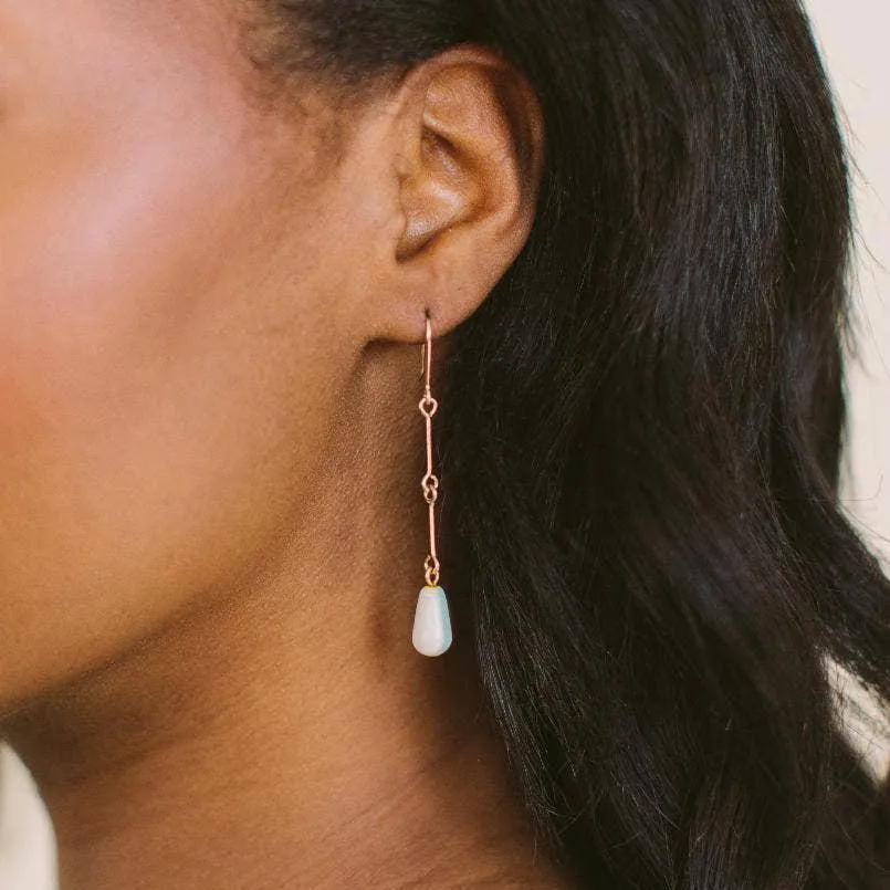 Ceramic Teardrop Earrings by Twenty Two West