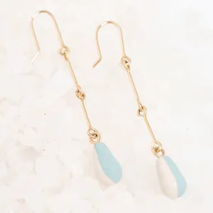 Ceramic Teardrop Earrings by Twenty Two West