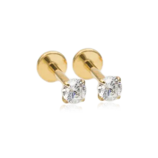 Elegant Crystal Sleeper Earrings - 18g Lightweight & Hypoallergenic Jewelry