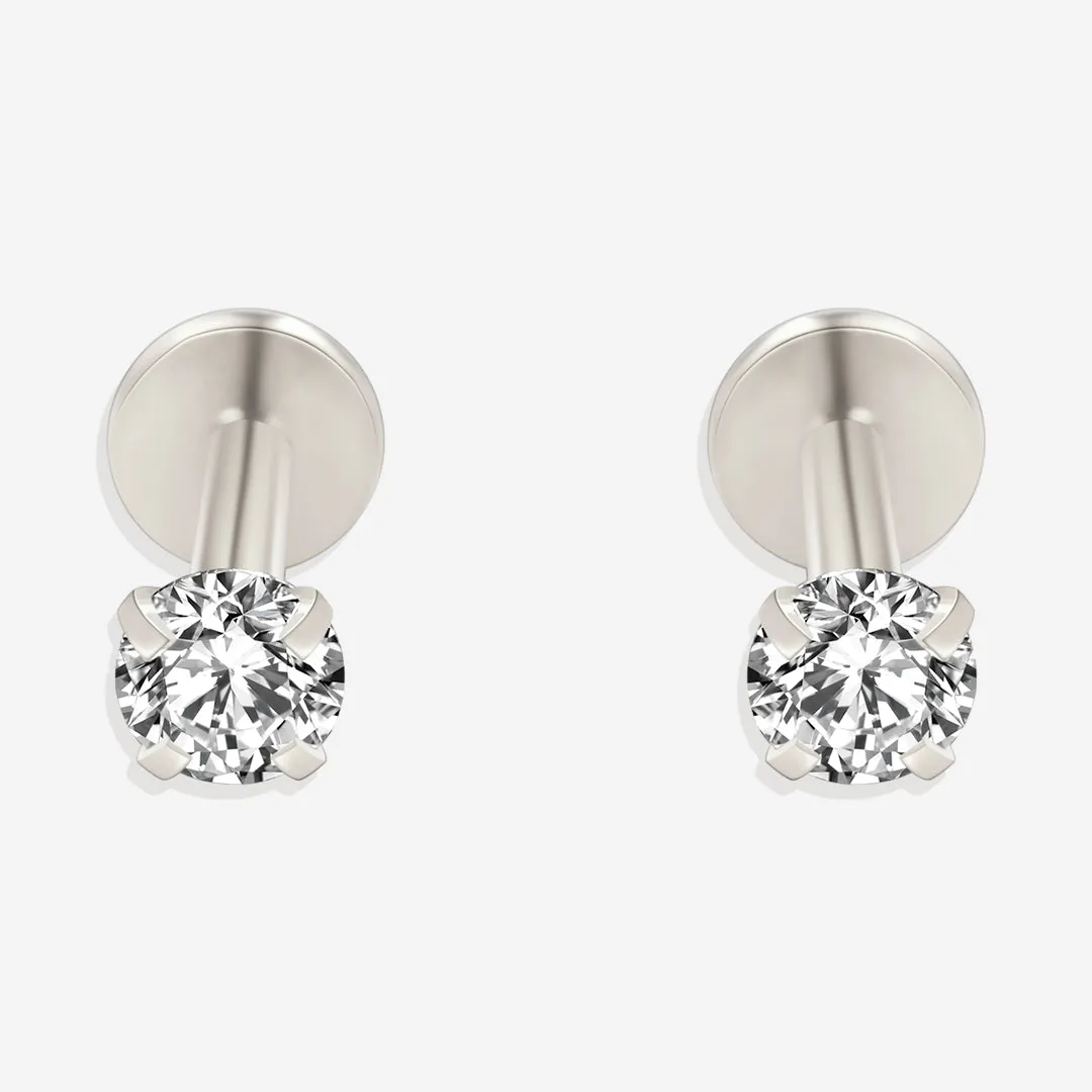 Elegant Crystal Sleeper Earrings - 18g Lightweight & Hypoallergenic Jewelry