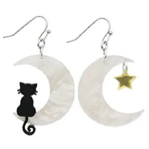 Earrings - Sitting Kitty Moon