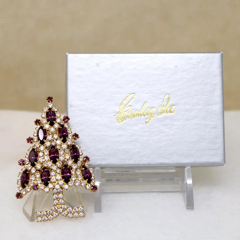 Eisenberg Ice Christmas Tree Brooch