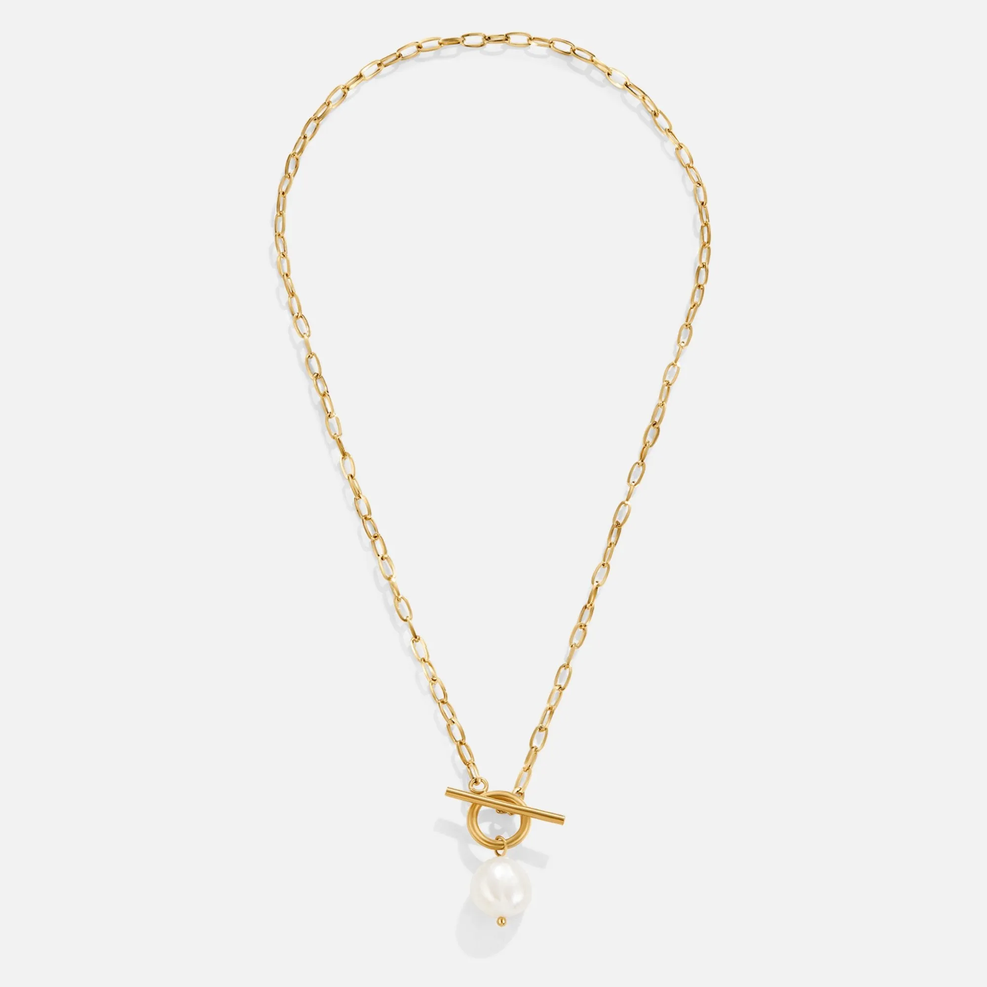 Eva Freshwater Pearl Gold Necklace