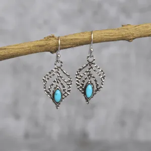 Feather - Turquoise Dangle