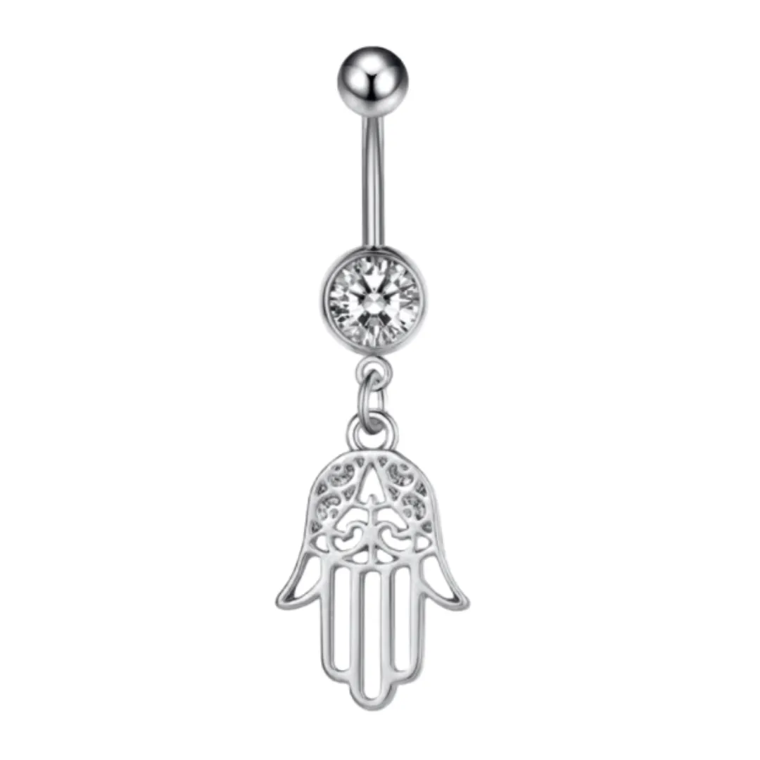 Hamsa Belly Ring