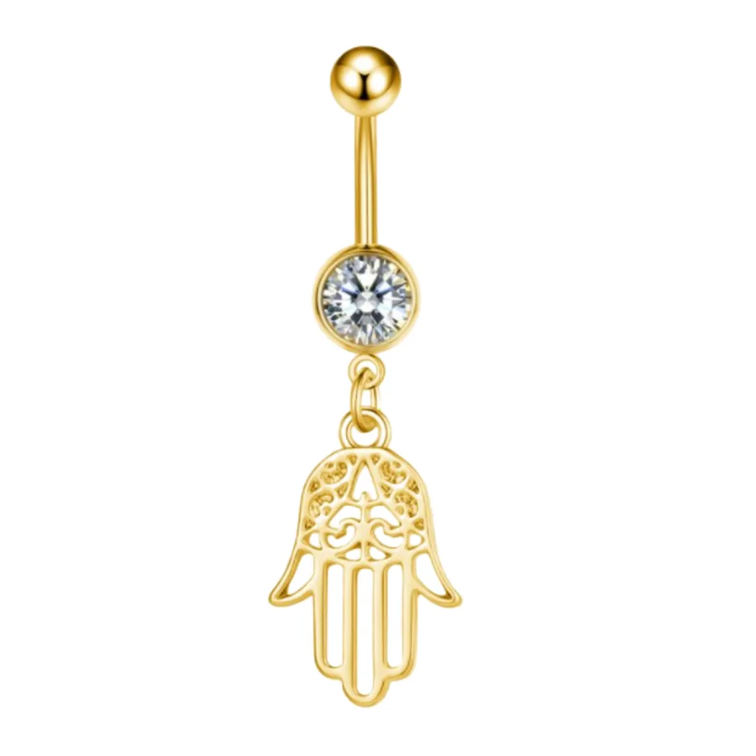 Hamsa Belly Ring