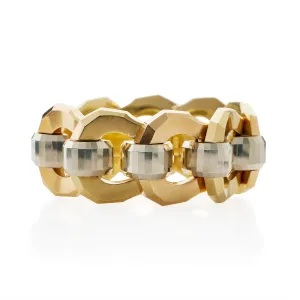 Italian Retro 18K Tri-color Gold Bracelet