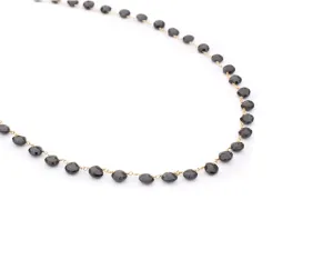 Knotted Black Spinel Necklace