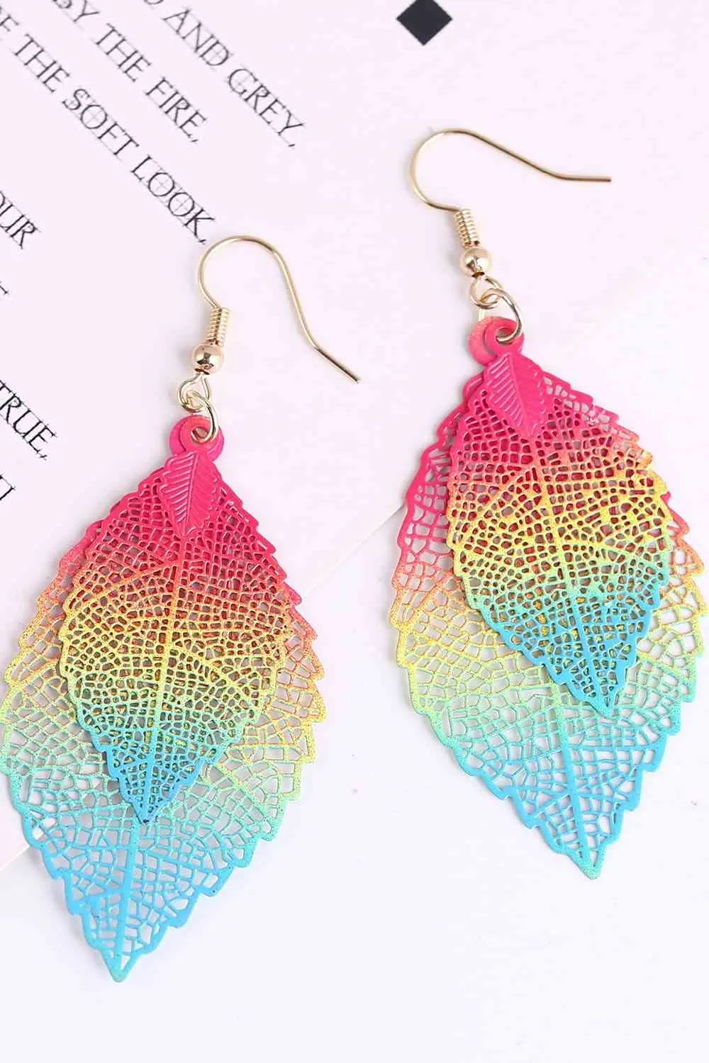 Leaf Shape Dangle Earrings