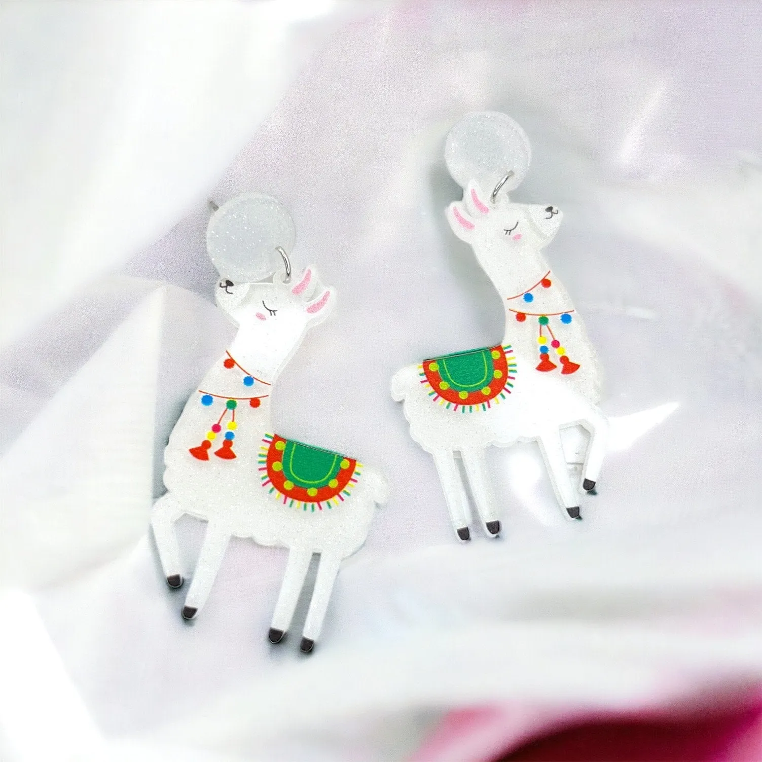 Llama Earrings - Llama Jewelry, Handmade Earrings, Handmade Jewelry, Animal Earring, Animal Jewelry, No Drama Llama, Llama Accessories