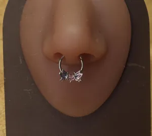 Lotus Wings Heart Middle Septum Piercing