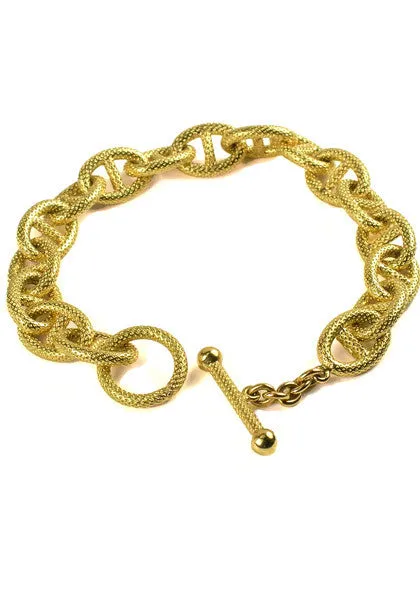 Marchisio Anchor Link and Toggle Bracelet