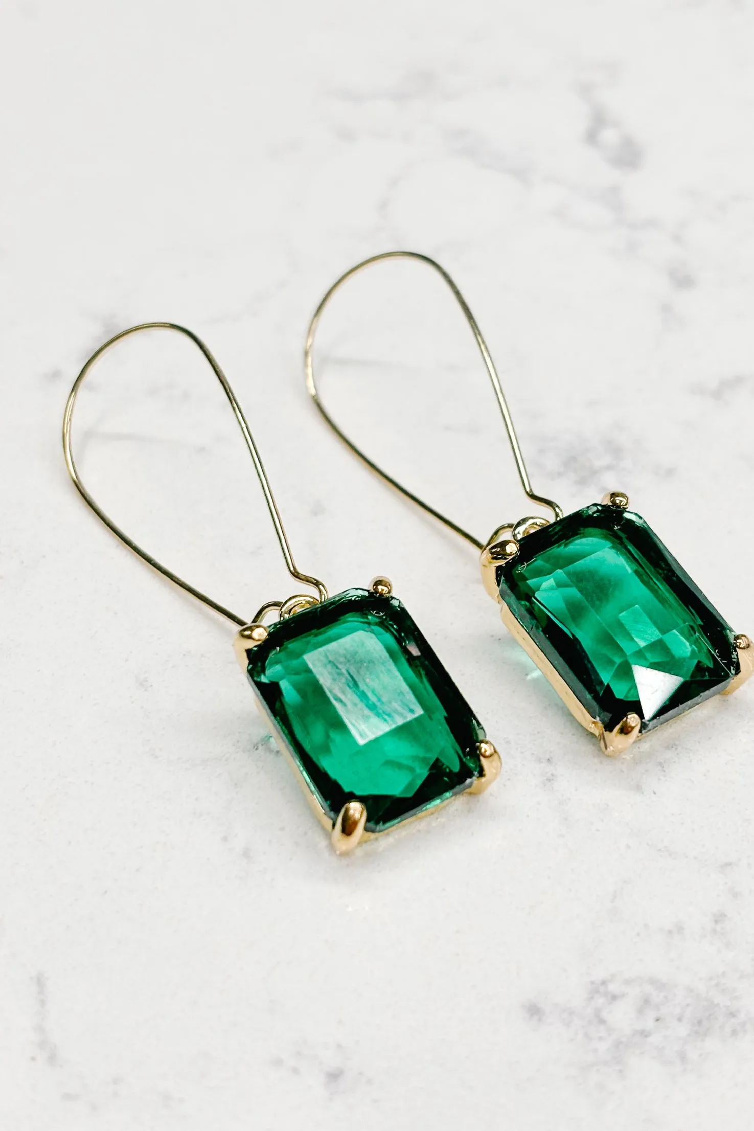 Modern Love Earrings - Emerald