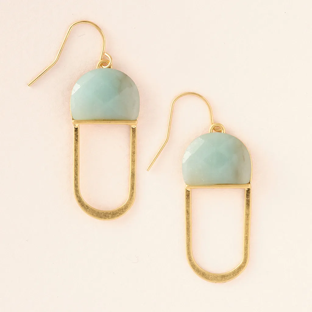 Modern Stone Earring Amazonite