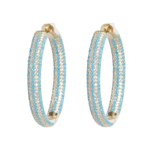 Nickho Rey - Tire Hoop in Gold/Turqouise