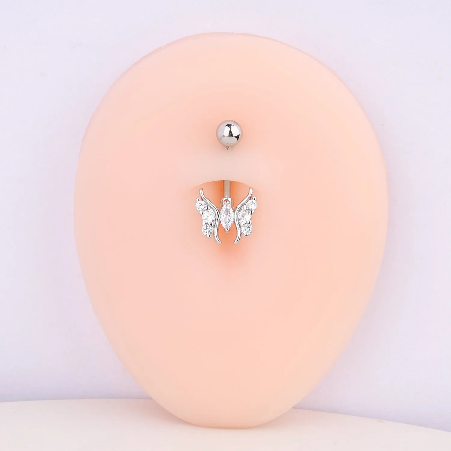 Playful Butterfly Belly Ring