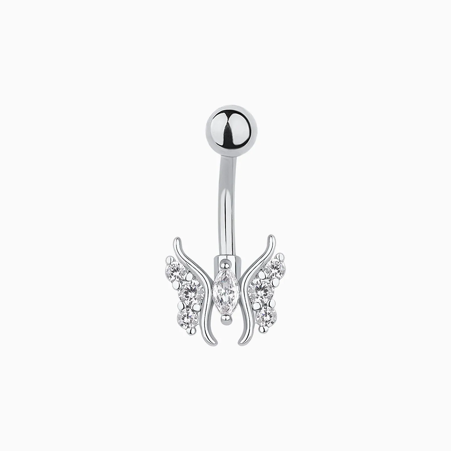 Playful Butterfly Belly Ring