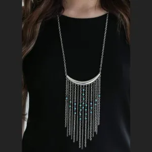 Runaway Rumba Blue Statement Necklace