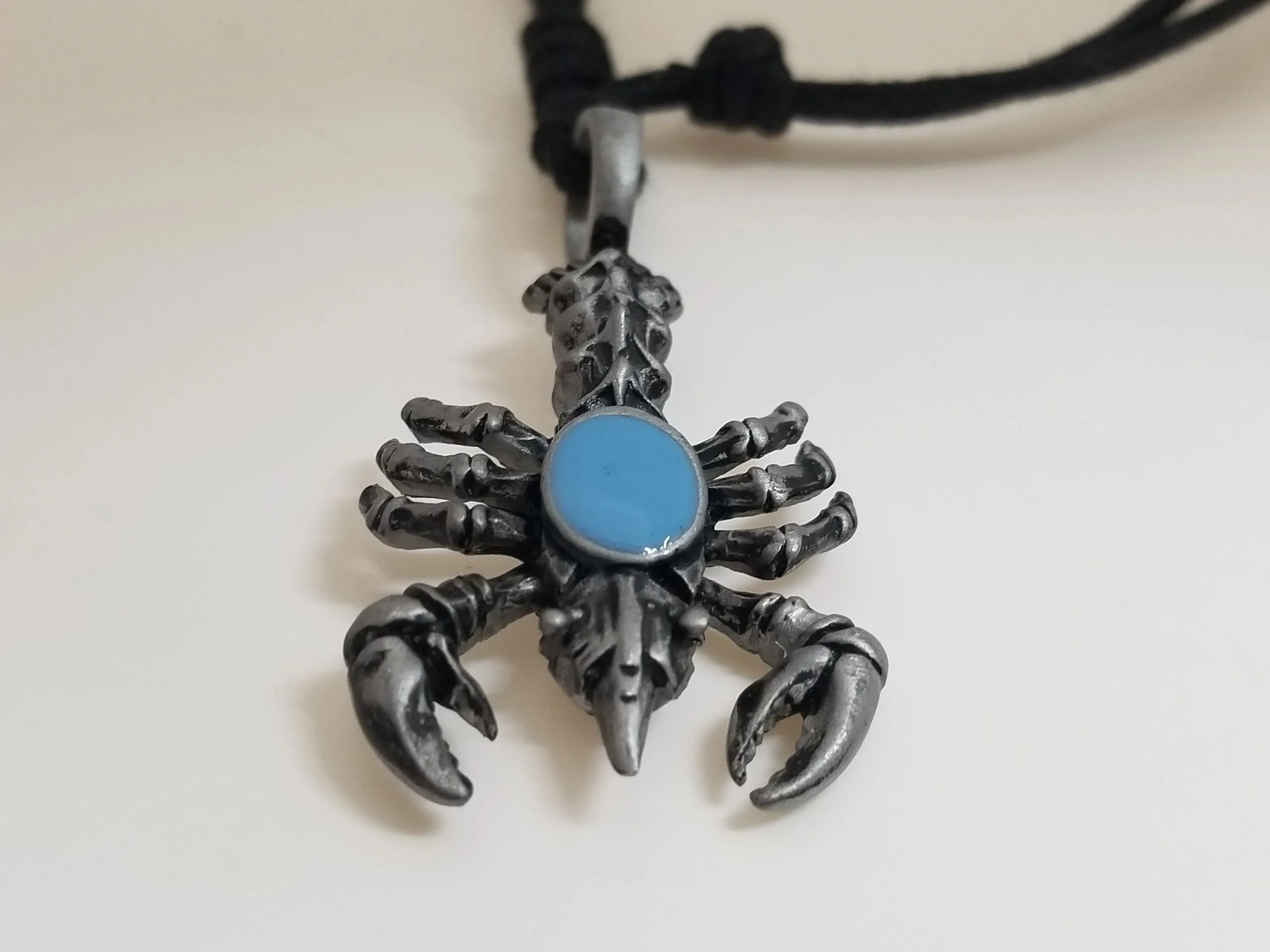 Scorpion Pendant Cord Necklace