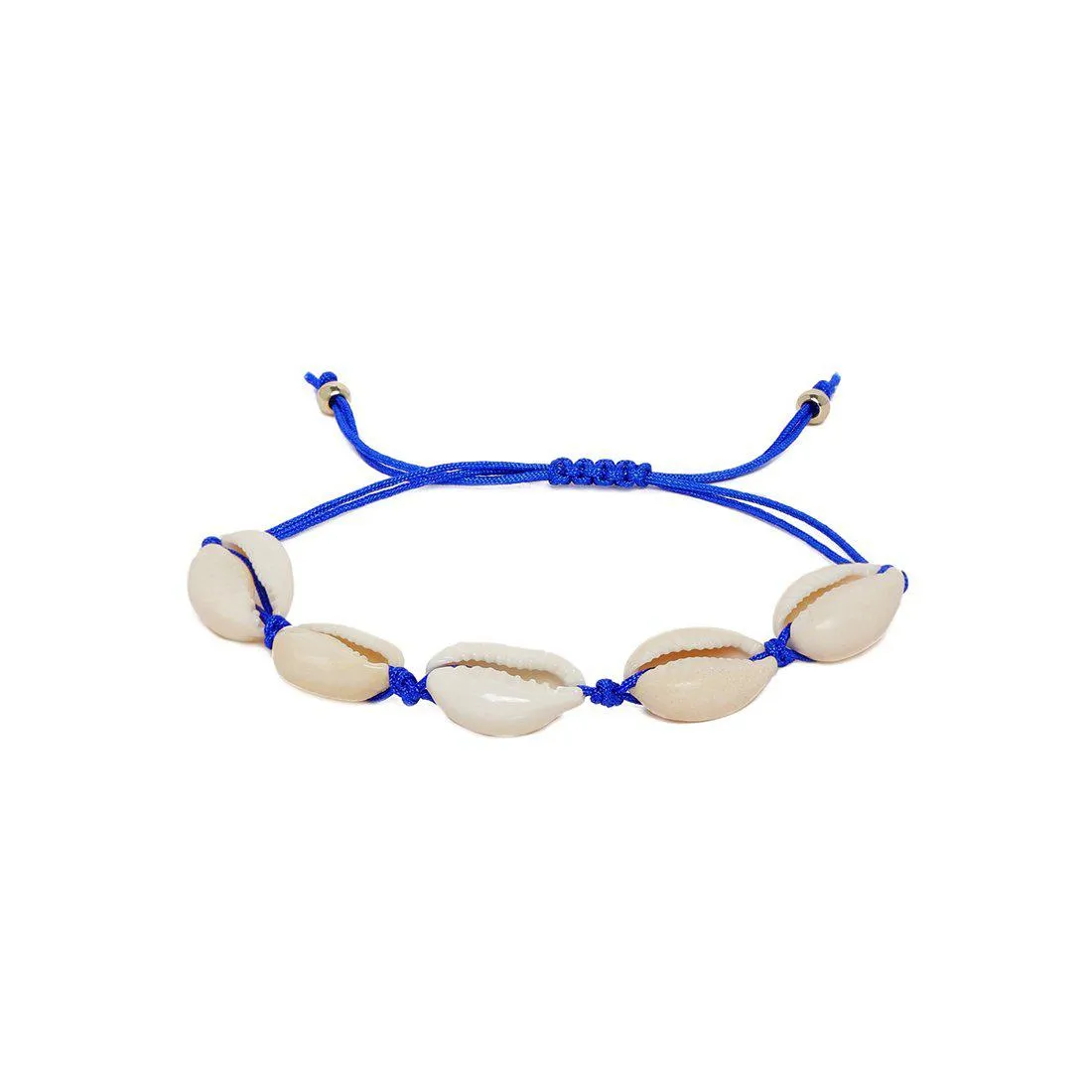 SET OF TWO BOHO SHELL ANKLET BRACELETS