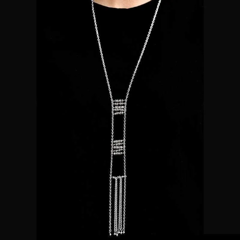 Shoots and Social Ladders Silver Necklace