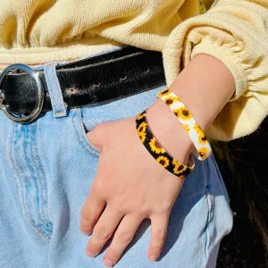 Sunflower Silicone Bracelet Stacks Two Colors Available