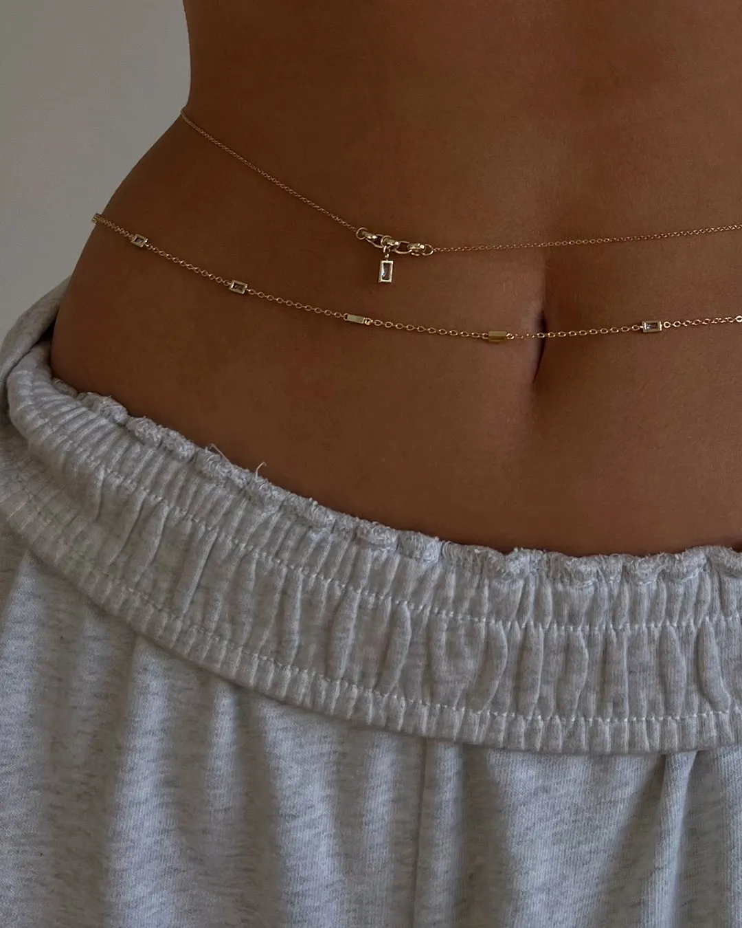 Sunrise on South Beach Belly Chain Set- Gold