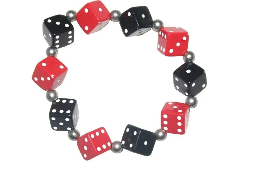 Thick Dice Bracelet (Various Colours)