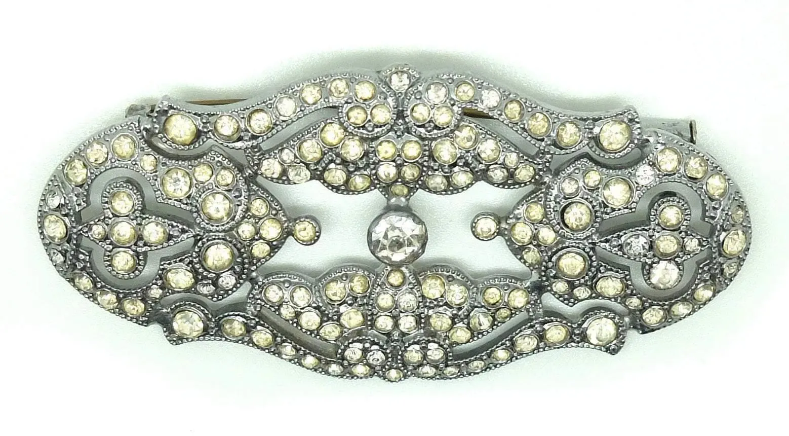 Vintage 1920s Art Deco Diamante Brooch