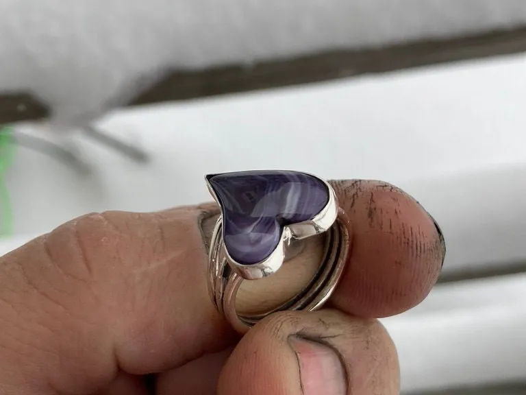 Wampum Fancy Heart Ring