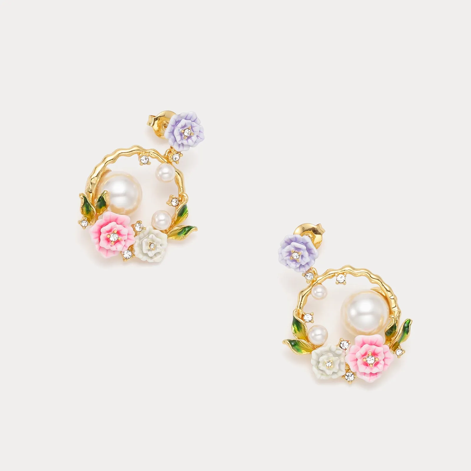 Wild Rose Garland Earrings